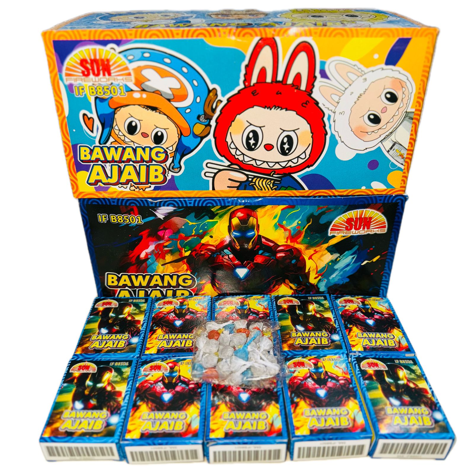 BANTING - POP POP BAWANG - HARGA ECERAN 1 DUS KECIL ISI 50 PCS