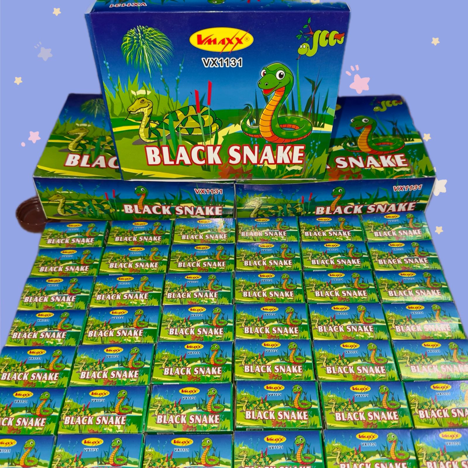 BLACK SNAKE - KOBRA - PETASAN TAI - 1 BOX ISI 48 PACK X 6 PCS