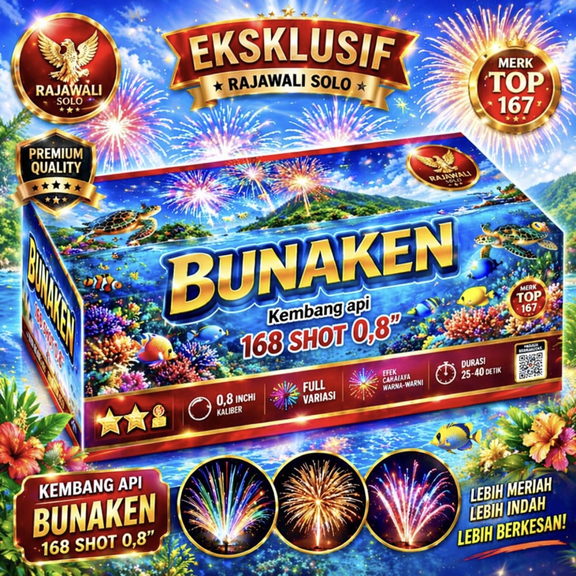 BUNAKEN - 168 SHOT 0,8" 