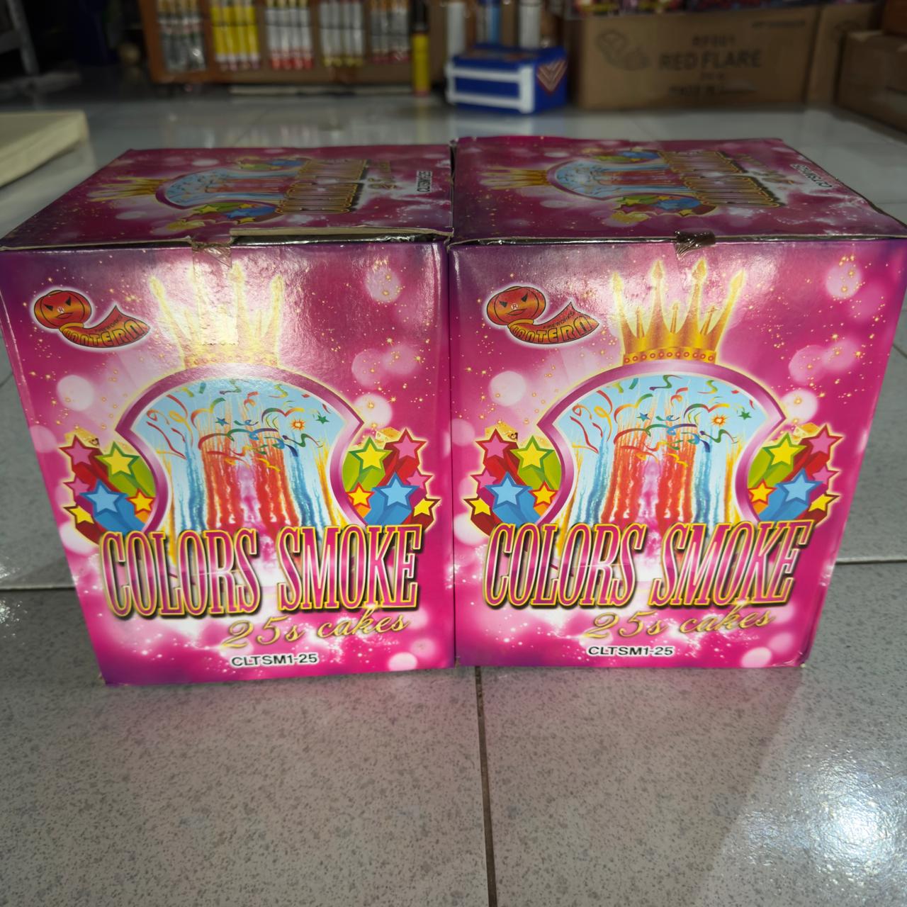 COLOUR SMOKE WARNA CAKES LANTERN 25 SHOT 1,2 