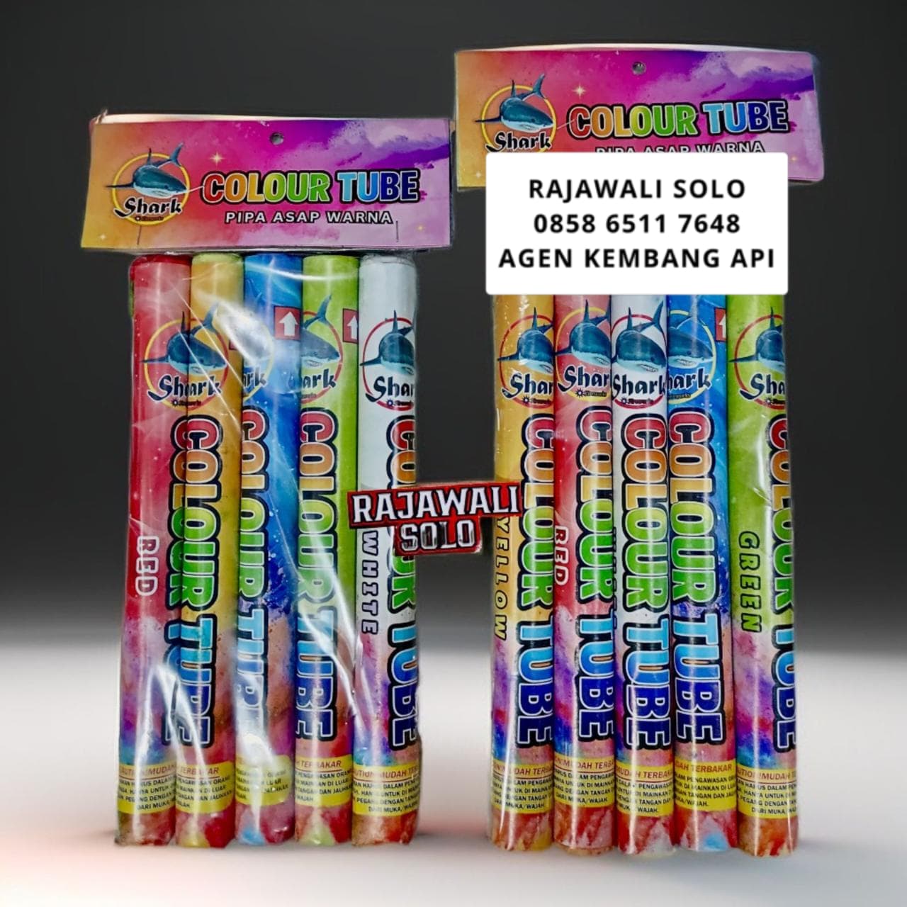 COLOUR TUBE - SHARK - 45 DETIK - 1 PACK ISI 5 BATANG