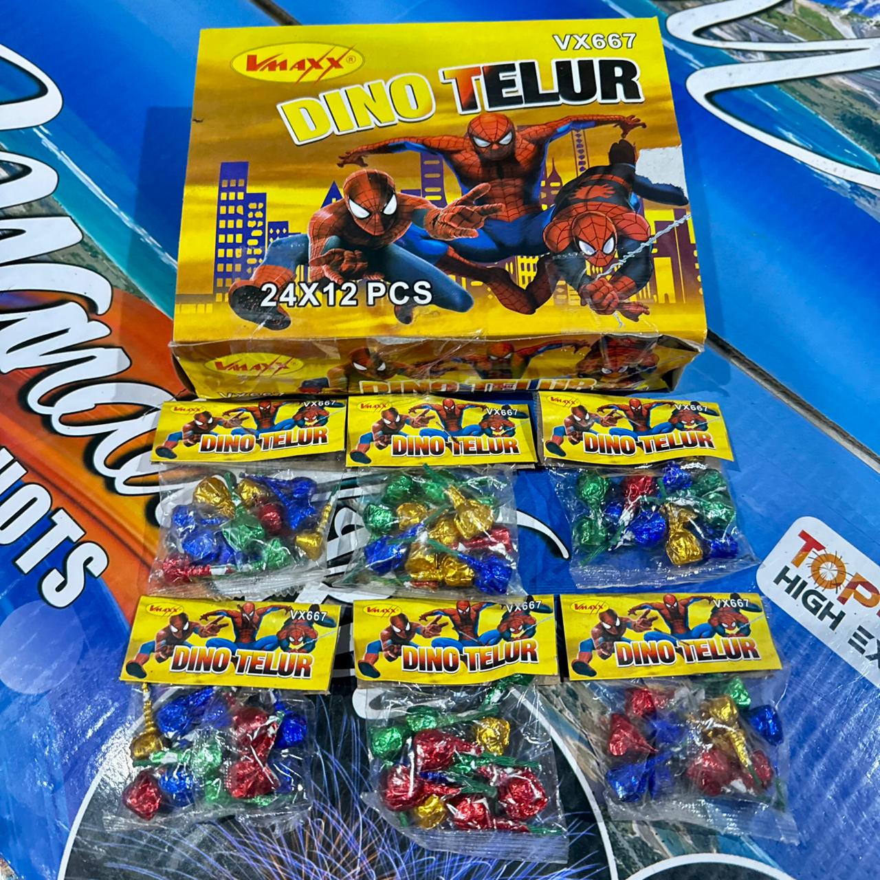 HARGA ECERAN - TELUR DINOSAURUS - 1 PLASTIK ISI 12 PCS