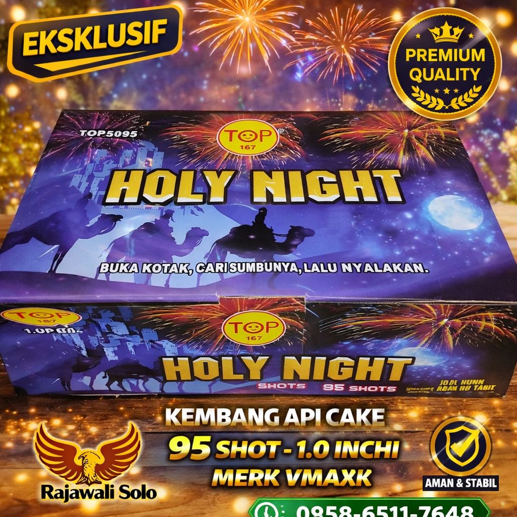 KEMBANG API CAKES - HOLY NIGHT 95 SHOT 1 INCHI