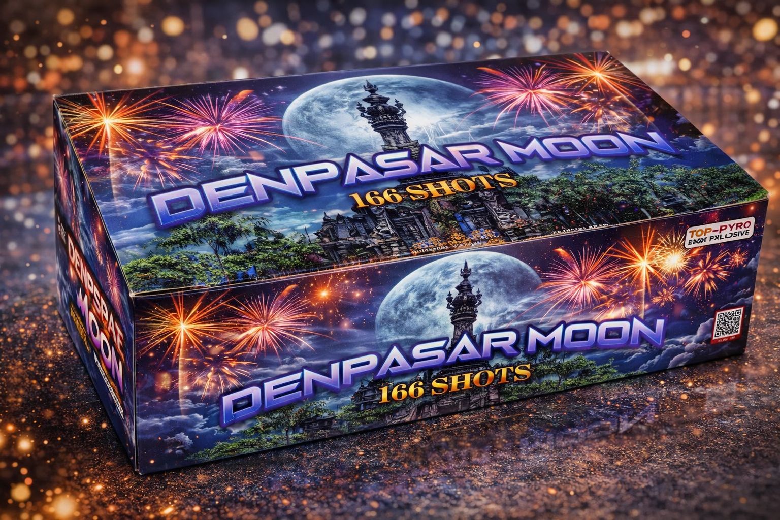 Kembang Api Desember TOP1661 Denpasar Moon 166 Shots 0.8"