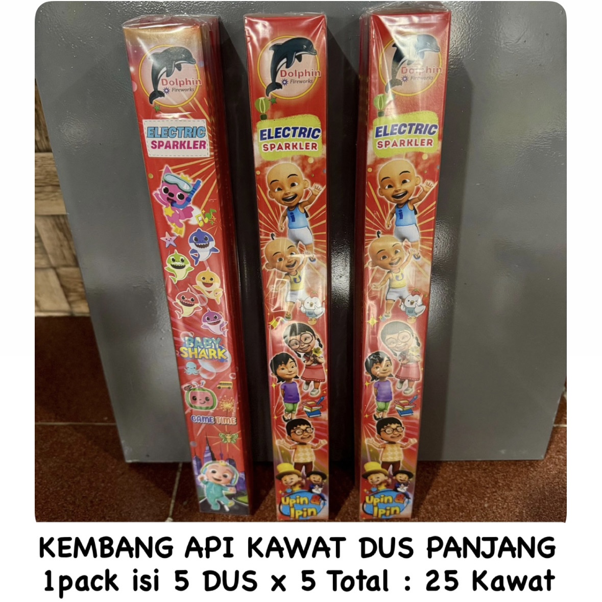 Kembang Api Kawat DUS PANJANG 1 pack isi 5 DUS X 5 kawat Total 25 KAWAT