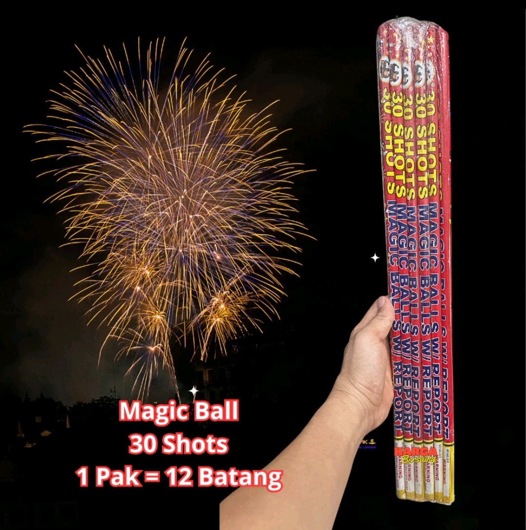 MAGIC BALL / CUS TEK 30 SHOT - 1 PACK ISI 12 BATANG