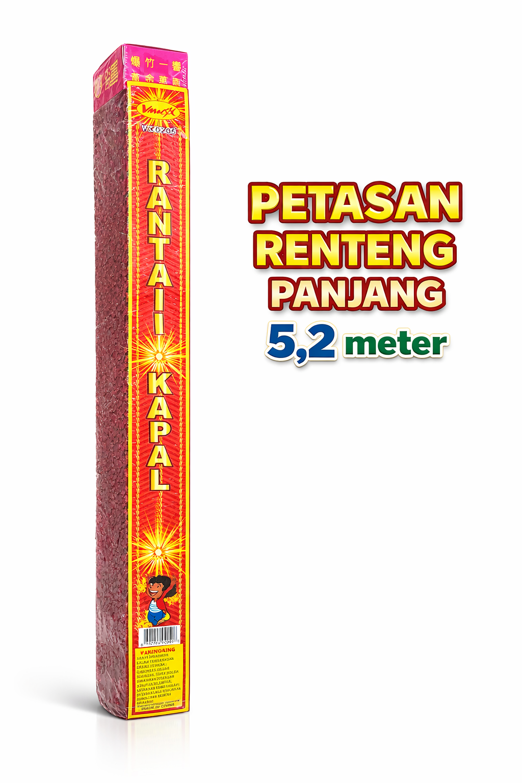 PETASAN HAJATAN / PETASAN BETAWI / PETASAN IMLEK / RANTAI KAPAL PANJANG 5,2 METER / KEMBANG API IMPORT