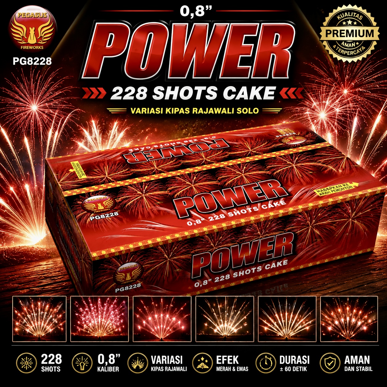 POWER 228 SHOT 0,8 MERK PG 