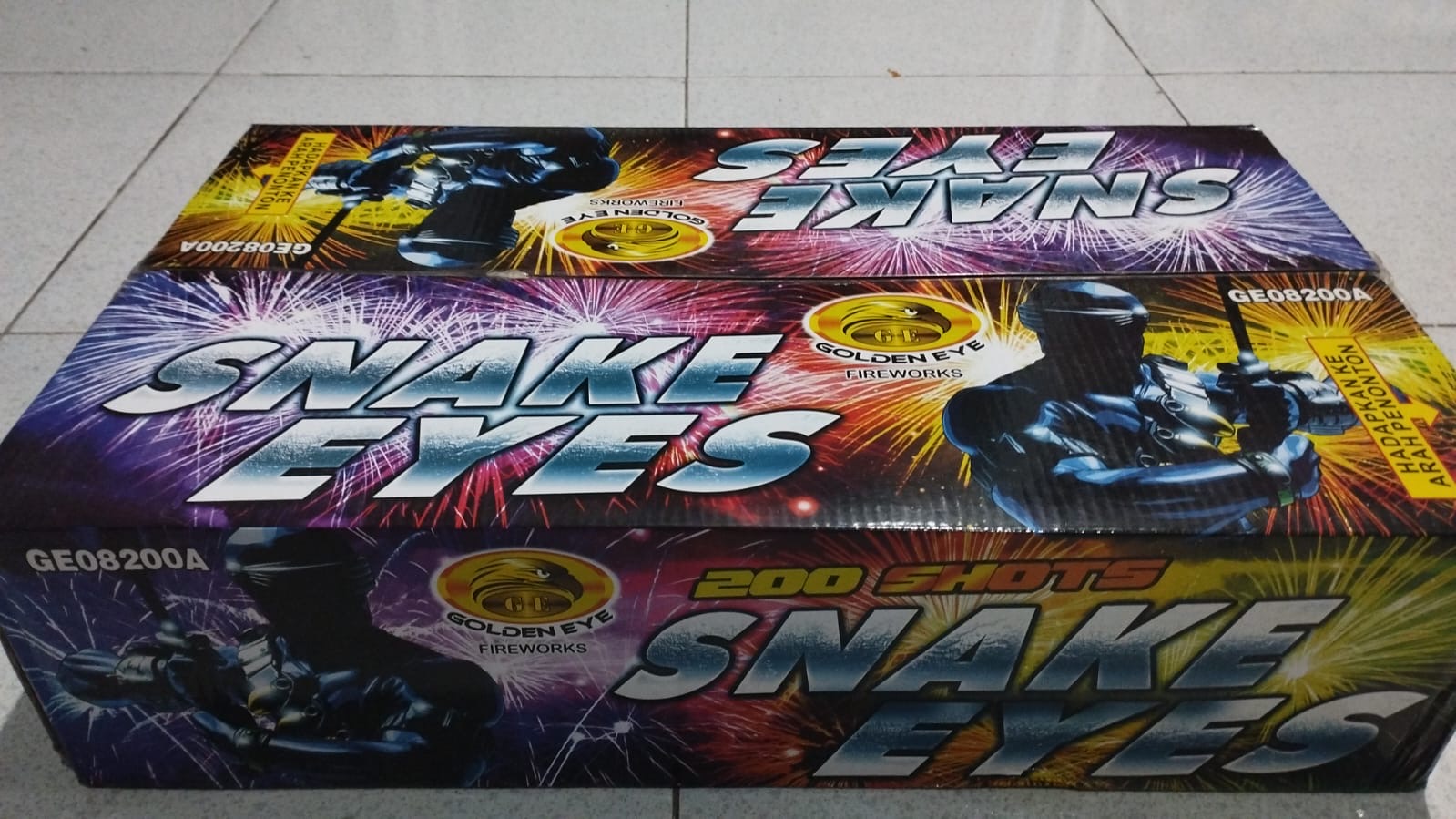 SNAKE EYES 200 SHOT 0.8” GE 08200 A