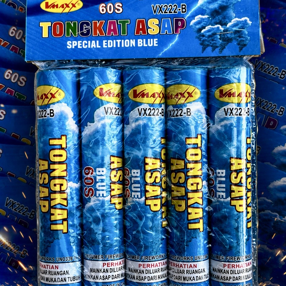 TONGKAT ASAP V MAXX - WARNA BIRU 60 DETIK 1 PAK ISI 5 PCS 